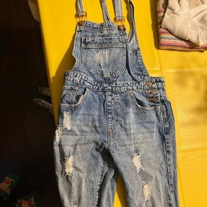 Forever 21 denim overalls